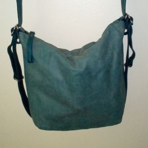 Rough &Tumble Made Maine USA Tourmaline Jade Green Sea Cove Green 3Ways CarryALL